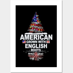 Christmas Tree  American Grown With English Roots - Gift for English From England Posters and Art